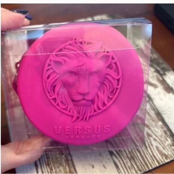 NWT AUTHENTIC! *VERSACE* 39MM ​Silicone & Stainless Steel Crystal-Studded Watch